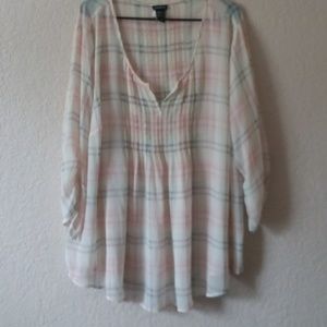 Torrid striped blouse